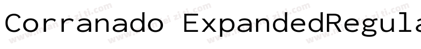 Corranado ExpandedRegular字体转换